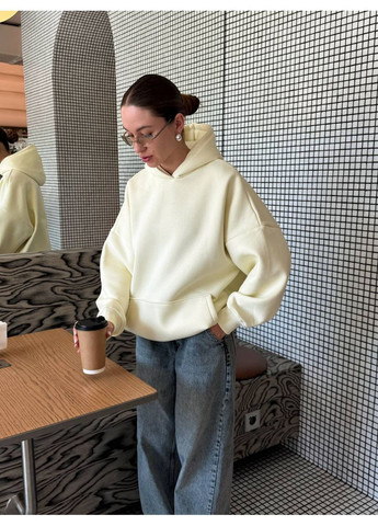 Жіноче худі оверсайз з вишивкою MonCher (362206350)