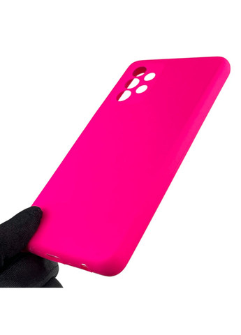 Чохол для Galaxy A52 5G (SM-A526) силіконовий з мікрофіброю нековзний на самсунг а52 5г малиновий Samsung (366386473)