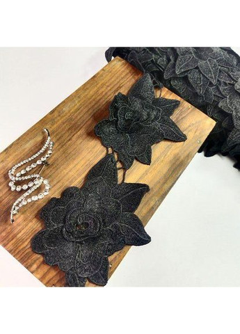 Кружево макраме 8,5 см (9 м) цвет-черный (43-HL1451-3) Plus-plus (352750065)