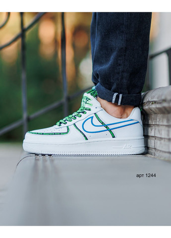 Белые демисезонные кроссовки worldwide white Nike Air Force 1 Low
