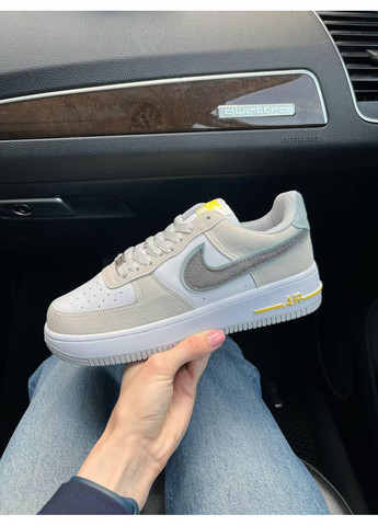 Бежеві Осінні кросівки чоловічі nike air force 1 low beige white найк аір форс 1 преміум No Brand