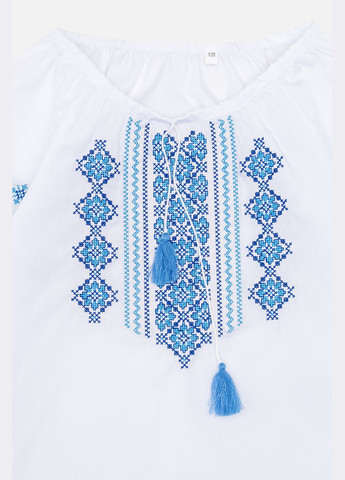 Вышиванка с длинным рукавом для девочки цвет белый ЦБ-00246418 No Brand (283608784)