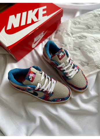 Комбіновані Осінні кросівки чоловічі nike sb dunk low para multi color найк сб данк No Brand