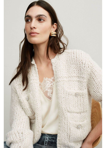 Бежевый демисезонный кардиган Oui