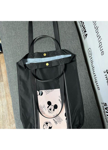 Черный шоппер Svitashka со светоотражающими карманами и двойными ручками No Brand (306744000)