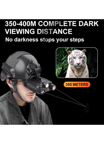 Цифровий бінокль нічного бачення NV8161 (до 400м у темряві) 1080P HD 8X з кріпленням FMA L4G24 на шолом No Brand (332637617)
