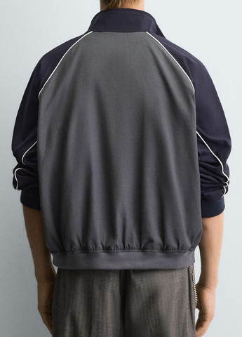 Комбинированная демисезонная куртка Zara