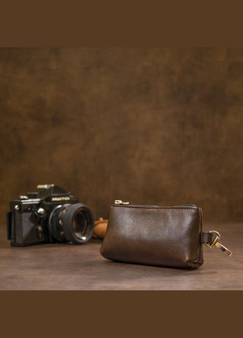 Кожаная ключница 11381 Коричневый Grande Pelle (331911293)