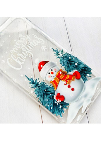 Чехол с утолщёнными углами на Samsung Galaxy S23 Ultra:: Снеговик (новогодний принт 152) Creative (362963302)