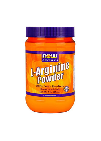 Амінокислота Sports L-Arginine Powder, 454 г Now (293341576)