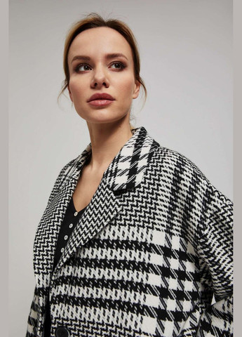 Чорно-білий Пальто Moodo