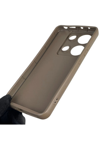 Чохол силіконовий Soft Touch для Poco M6 Pro 4G коричневий (Повний захист камери) Xiaomi (366388866)