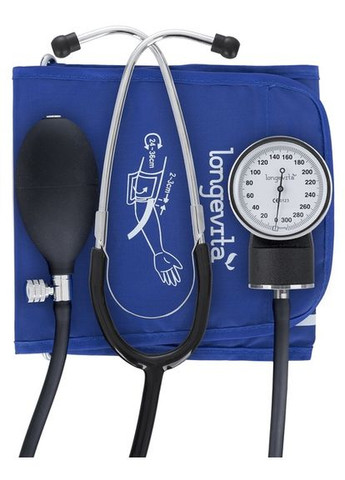 Механический тонометр LS-5 (стетоскоп встроен в манжету) Longevita (372625976)