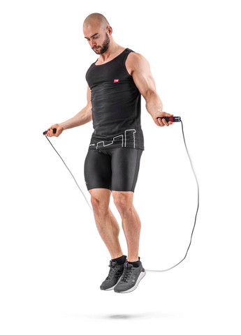 Скакалка с утяжелителем HS-F040JR черная Hop-Sport (301538714)