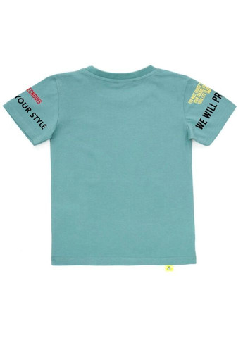 М'ятна літня футболка дитяча peaceful (11016-110b-mint) BLUELAND