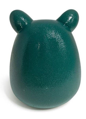 Купалка керамічна для гризунів ручної роботи з вушками темно-зелена зерниста Г:15 см х Ш:16 см х В:21 см Mazceramics (362703348)