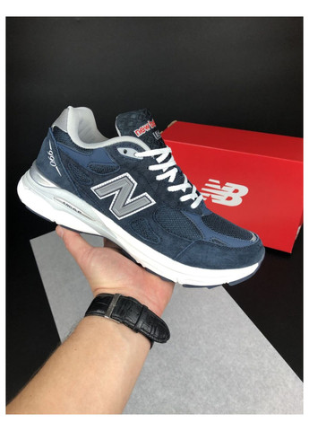 Синие демисезонные кроссовки мужские, вьетнам New Balance 990