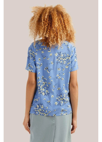 Голубая летняя блузка s19-11021-150 Finn Flare