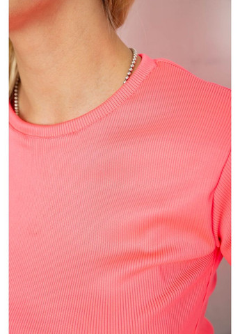 Футболка жіноча в рубчик, колір зелений, 238R123-2 Annabelle - (369972976)