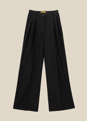 Брюки палаццо с узором женские WTC02336 Черный shop (2000990770899) LAWA Палаццо (361498803)