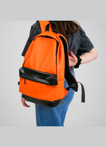 Универсальный рюкзак в удобном размере в экокожи, оранжевый цвет ToBeYou city (293247132)