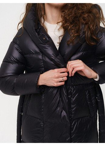 Черная зимняя пальто 21 - 18120 Vivilona