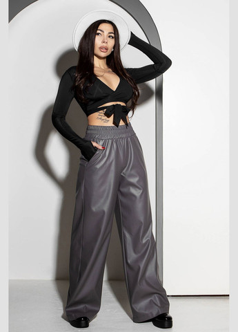 Брюки-палаццо из эко-кожи TOTALFIT E2-K9 gray (299024043)