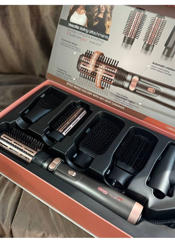 Фен-щітка 50205 з обертовою щіткою 8в1 1000 Вт Чорний DSP (362347148)