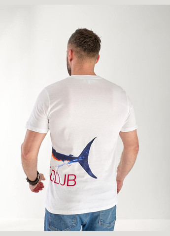 Біла чоловіча футболка з малюнком бiлого кольору 33489 Fashion