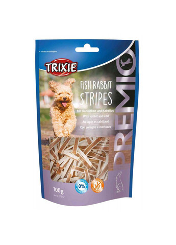 Ласощі для собак PREMIO Fish Rabbit Stripes з м'ясом кролика та тріскою 100 г Trixie (285779010)