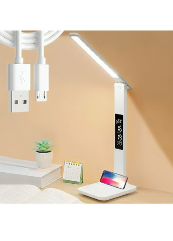 Настольная лампа с дисплеем сенсорным управлением подставкой для телефона 4 режима регулировки яркости 7 Вт (480397-Prob) Unbranded (335003934)