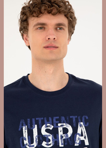 Темно-синяя футболка-футболка u.s/ polo assn. мужская для мужчин U.S. Polo Assn.