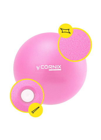 М'яч для пілатесу, йоги, реабілітації MiniGYMball 22 см XR-0228 Pink Cornix (318867462)