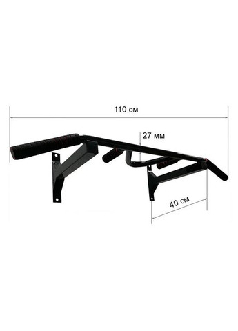 Турник настенный Wide Pro 2 черный NE-TR-17B Newt (336035710)