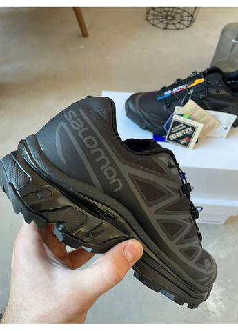 Черные всесезонные кроссовки salomon xt-6 black gore tex No Brand