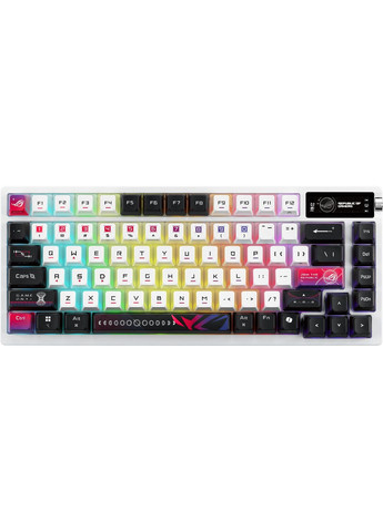 Клавиатура механическая 90MP044F-BKUA30 ROG Azoth X 81key, NX Snow, USB-A/WL/BT, EN, RGB, Asus (372626184)