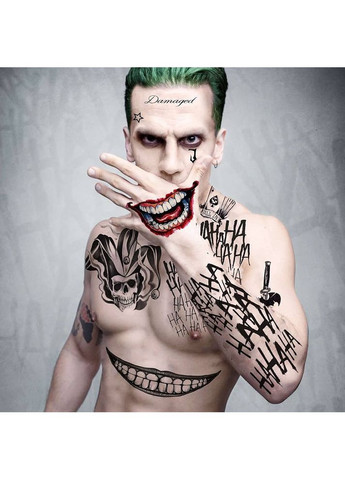 Тимчасові татуювання Джокер та Харлі Квін "Suiсide Squade" Тату-сет 1559803J00 Tattoo (366891053)