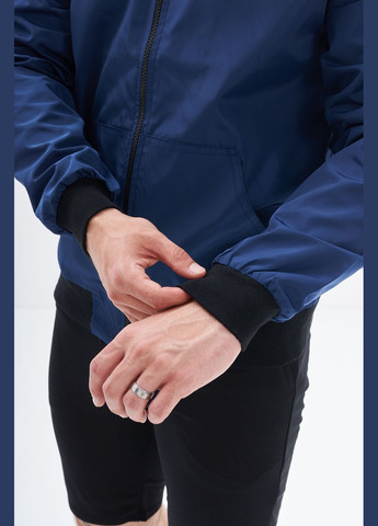 Бомбер синий Intruder бейсбольный на молнии (316037805)