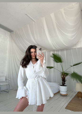 Молочна святковий, коктейльна, повсякденний, джинсова, кежуал сукня з мусліну Україна