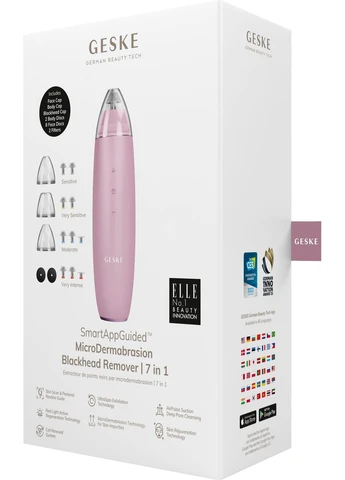 Микродермабразионное устройство для удаления черных точек MicroDermabrasion Blackhead Remover 7 в 1, pink GESKE (386485758)