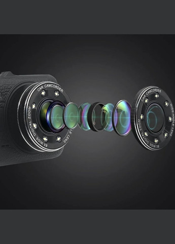 Широкоугольный автомобильный видеорегистратор c 4,0 – дюймовым экраном и задней камерой Sunway Y08A PRO (362947376)