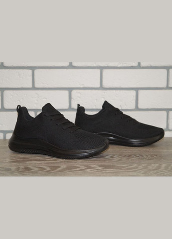 Черные демисезонные кроссовки мужские текстильные черные XIFA