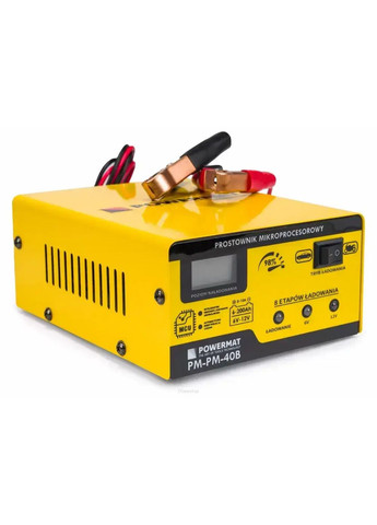 Інтелектуальний імпульсний зарядний пристрій 6 В/12 В Заряджання для АКБ, автомобільного акумулятора Powermat PM-PM-40B (345707515)