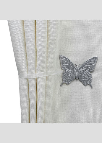 Магнит для штор бабочка Украина 7х6 см белый пара 2 шт MIS LT №12а (323147865)