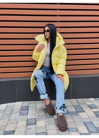 Жовтий демісезонний Пуховик Style Point