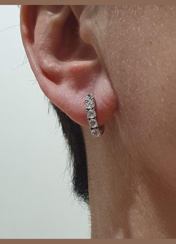 Серебряные серьги АЛЬКОР с фианитами. 2904/9Р-CZ AGNI (323641001)