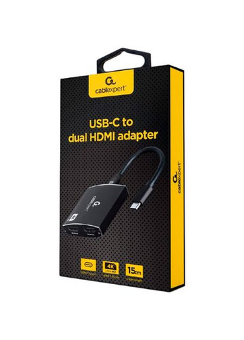 Кабель USB Type-C - 2х HDMI Black (A-CM-HDMIF2-01) Cablexpert (323125902)