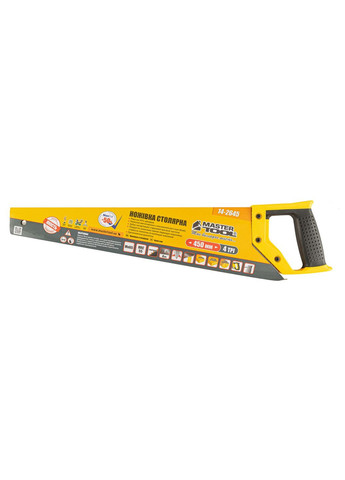 Ножовка для дерева Mastertool 450 мм 4T х 1" х 2D (14-2645) Master Tool (335048257)
