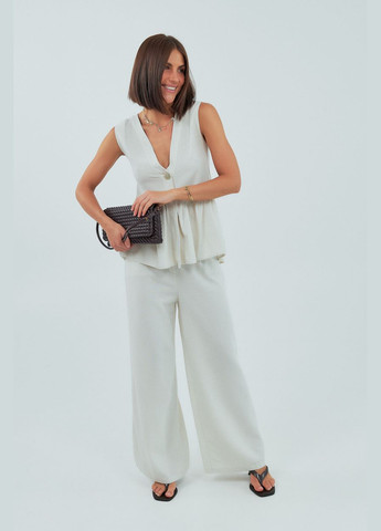 Классический костюм с жилеткой с оборками и брюками Lurex (339433436)