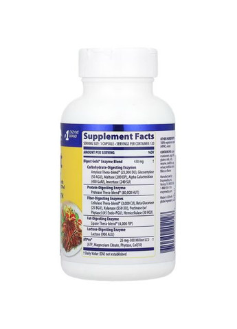 Пищеварительные ферменты Digest Gold with ATPro 120 капсул Enzymedica (357339804)
